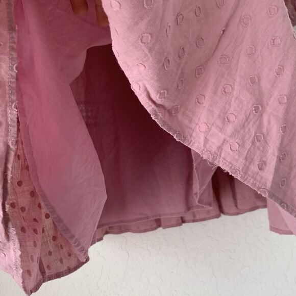 Starling Reine Dress Women 16 Dusty Pink Rose Puff Cottagecore Boho Peasant - Picture 11 of 12